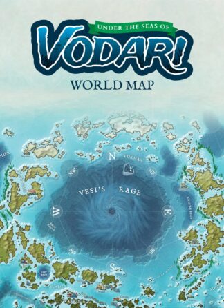 Under the Seas of Vodari World Map (27" x 18")